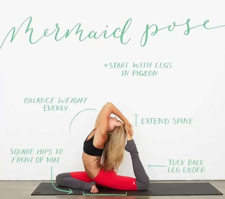 Mermaid Pose-Yogawithyogi